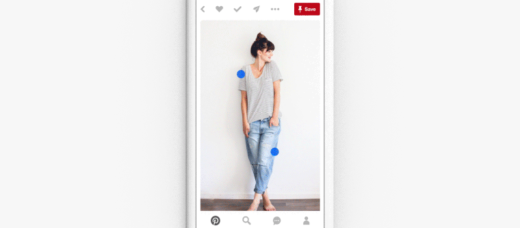 Tap an image to buy - the visual shopping service on Pinterest