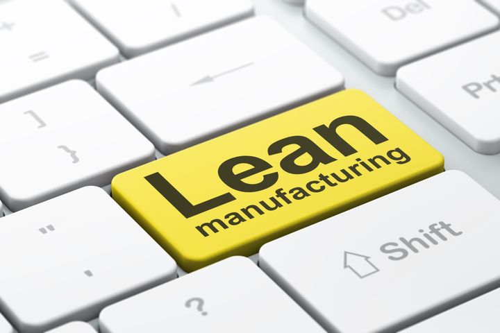 키보드에 각인되어 있는 "Lean manufacturing" 버튼.
